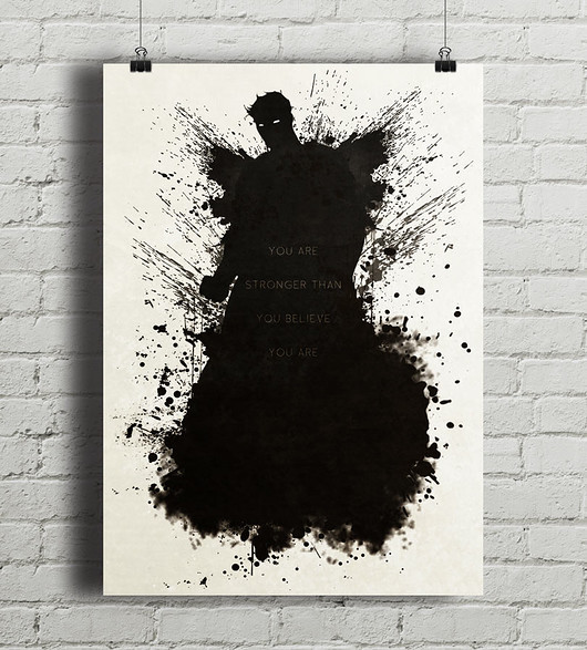 Superman - plakat z cytatem minimalmill