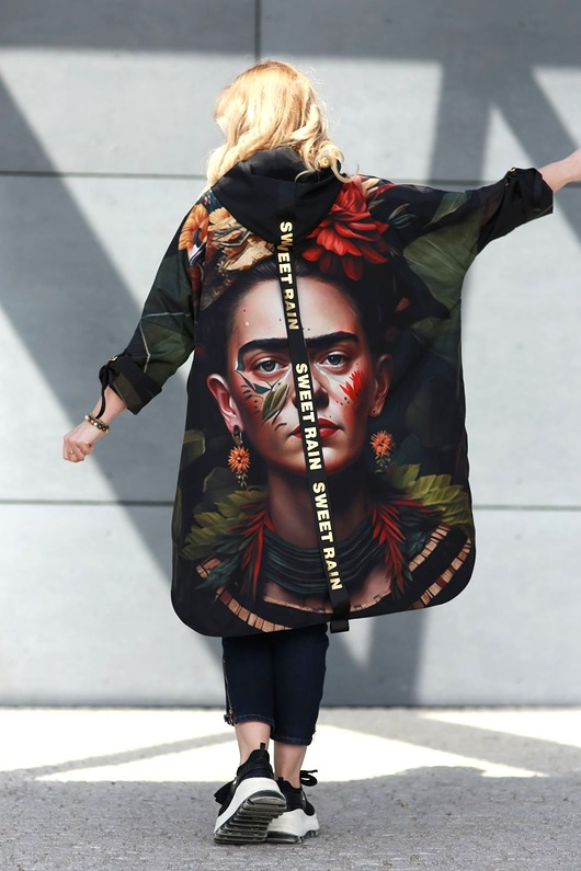 kurtki damskie Kurtka Peleryna Płaszcz  African Frida