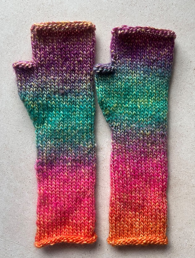 rękawiczki damskie Mitenki z wełną owczą jesienne marcinki