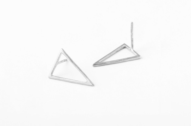 Kolczyki TRÓJKĄT / srebro Magdalena Paszkiewicz Jewellery