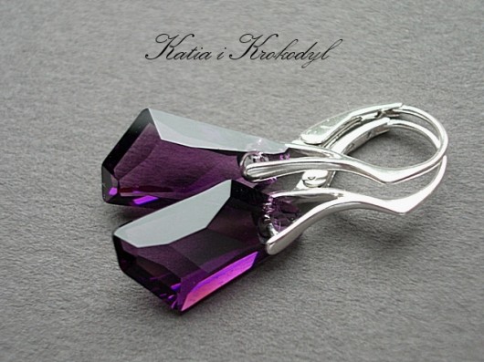 kryształ SWAROVSKI - De art Amethyst Katia i krokodyl