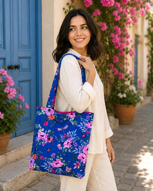 torby na zakupy Torba shopper torba na zakupy shopperka torba zakupowa kwiaty