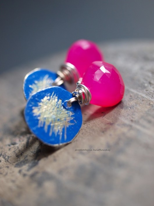kolczyki wire wrapping arte s