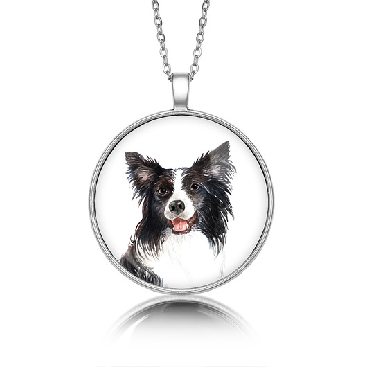 wisiory Medalion okrągły BORDER COLLIE rasowy pies