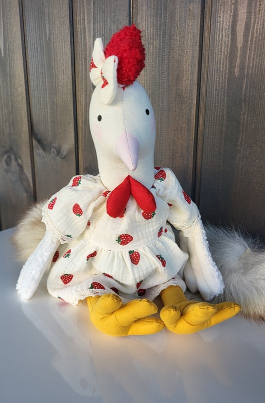 misie i maskotki Kura lalka przytulanka 45cm