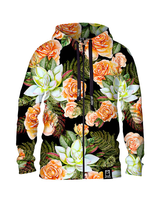 bluzy męskie Męska Bluza Expres Zamek DR.CROW Lilies
