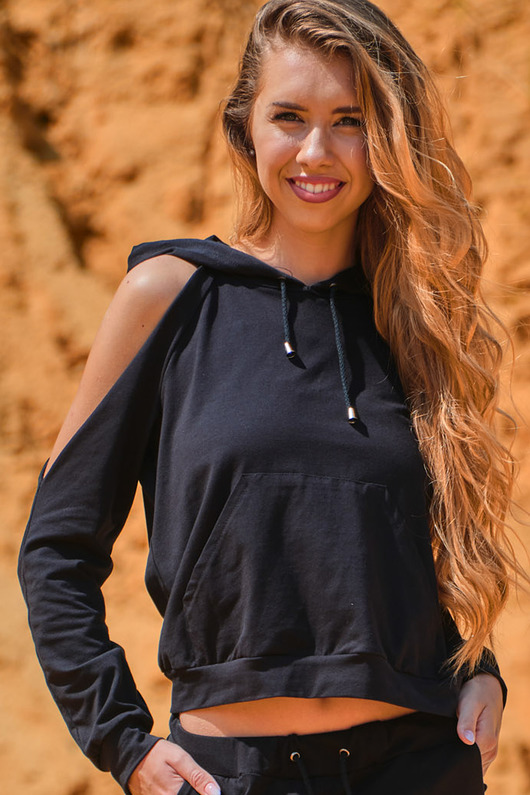 bluza z kapturem damska Bluza C239