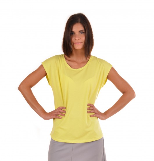 Limonkowy T-shirt Basic Persist Insist