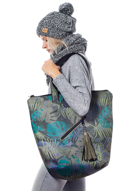 Torba Fio shopper-liście monstera Pracownia FIO