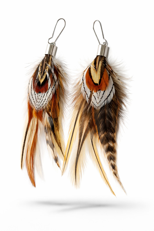 kolczyki z piórami Kolczyki z piór Silva