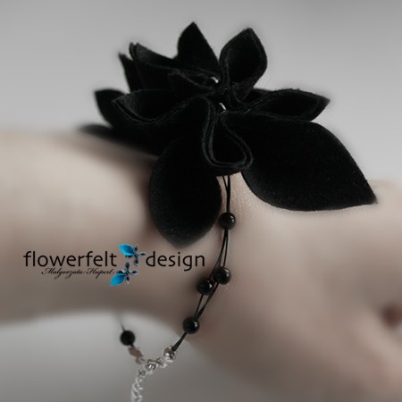 Black-Biżuteria Autorska FlowerFelt Design