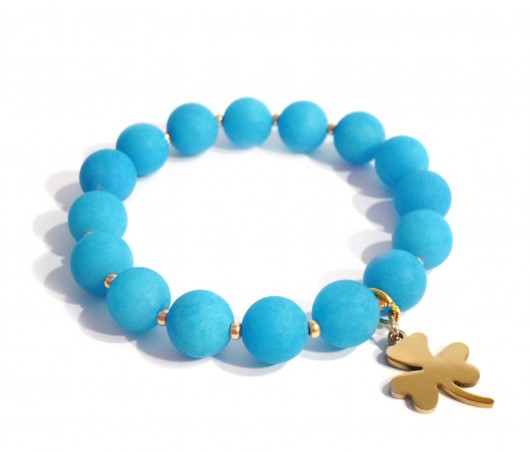 Bransoletka z kwarcu 'Blue Summer' labonita