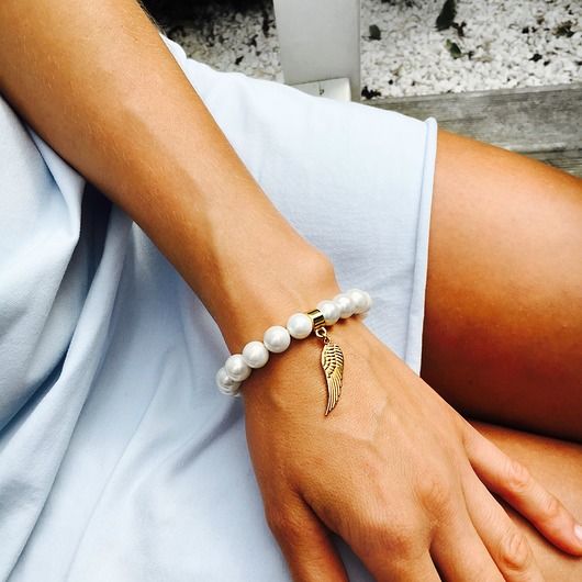 Bransoletka White Pearls labonita
