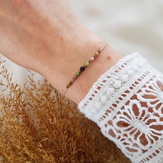 bransoletka z turmalinem LEI handmade 