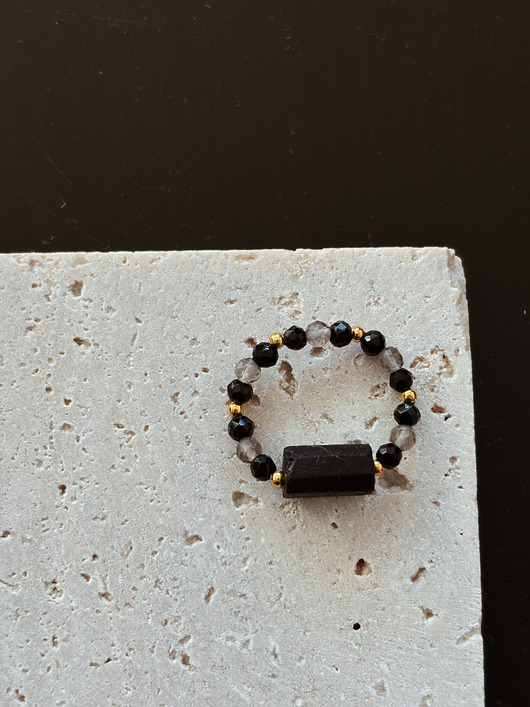 pierścionki elastyczne Pierścionek elastyczny  Turmalin