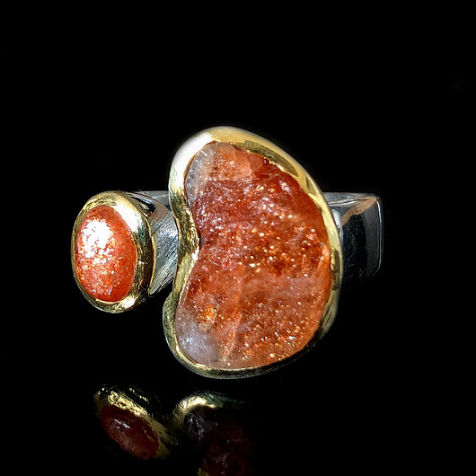 pierścionki złote Pierścionek fairy sunstones