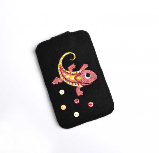 Etui na telefon jaszczurka Tulis