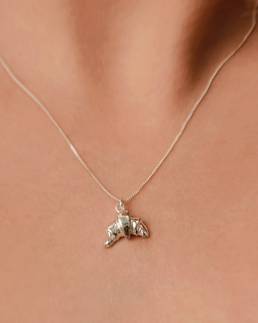 wisiory Naszyjnik Rogal Świętomarciński srebro