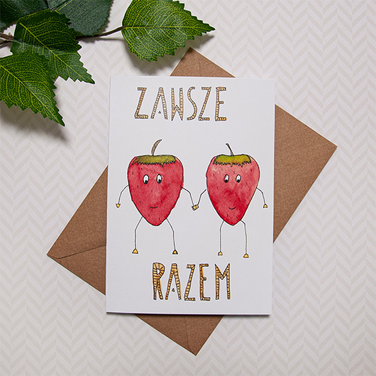 Kartka Zawsze razem Gosia Sendlewska