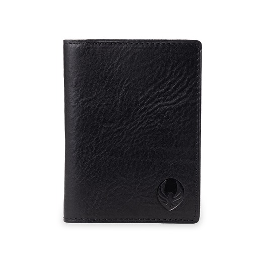 portfele męskie Męski czarny portfel slimwallet ORLOVSKY W02