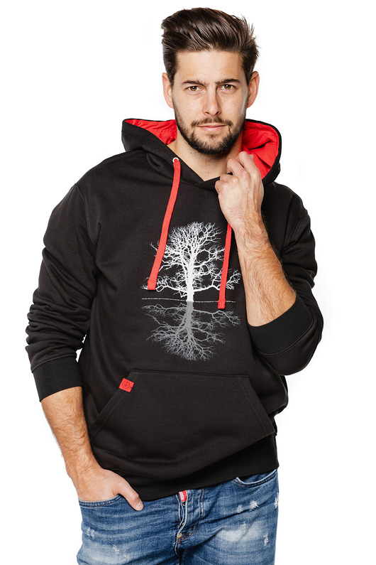 bluzy męskie Bluza kangurka UNDERWORLD unisex Tree