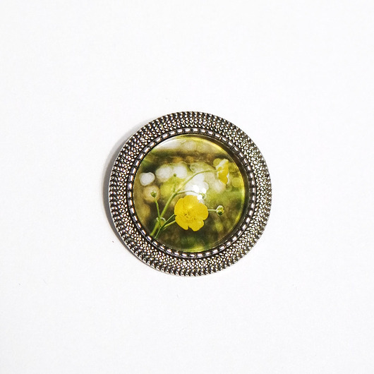 broszki Broszka yenoo - Żółty kwiat