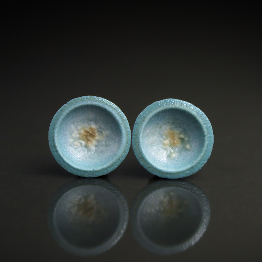 kolczyki ceramiczne JEMIOŁA 12mm/stal chirurgiczna/kolczyki ceramiczne UNIKAT