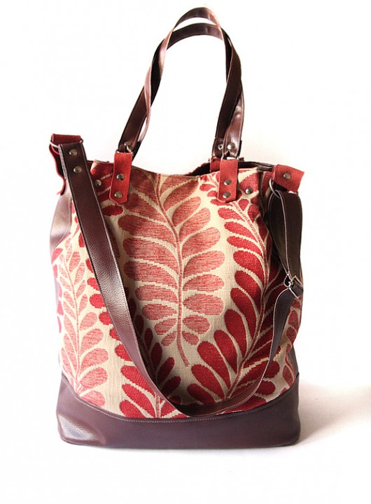 torba - beige&red&chocolate -  elfagado