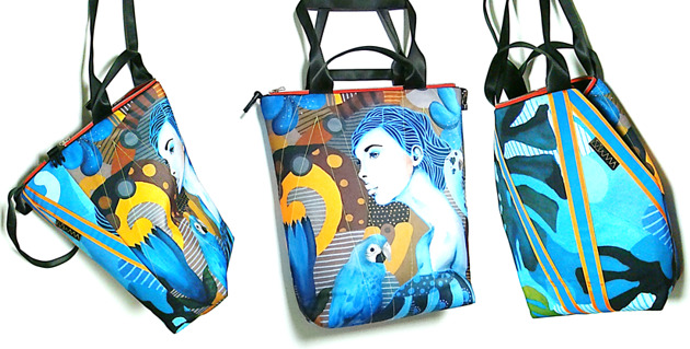 1327 art MIMA bag UNI & Marcin Painta print MIMAbags