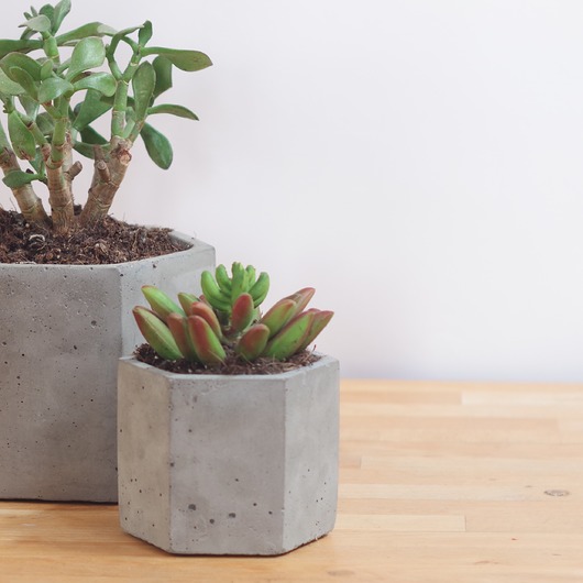 Betonowa Donica Hexagon S Szara Format Home and Design
