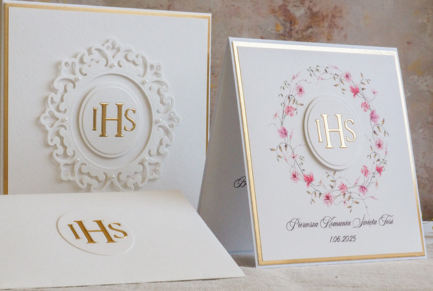 kartki na komunię Kartka na komunię z pudełkiem i kopertą, 97A