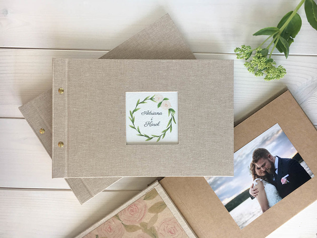 Personalizowany album ślubny ręcznie malowany Milena Wrońska
