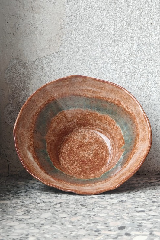 miski i misy Miska brązowa