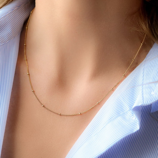 Choker/ naszyjnik z ozdobnymi kulkami - srebro Coccola JEWELLERY
