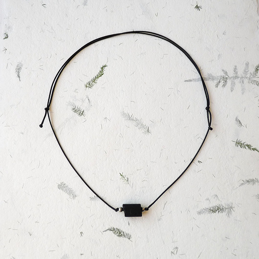 chokery Turmalin czarny choker