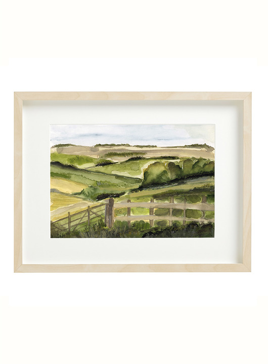 obrazy ORYGINAŁ 21 x 30 cm - Akwarelowy pejzaż No.8