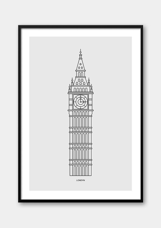 plakaty Plakat Inspirujące Miasta - Londyn