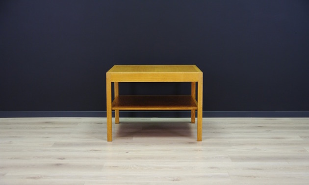 stoliki kawowe Stolik kawowy jesionowy, duński design, lata 60,  Hans J. Wagner,  Andreas Tuck