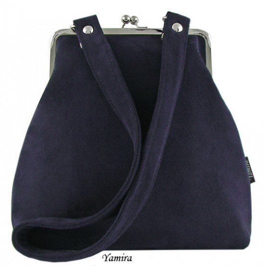 XL navy blue suede yamira