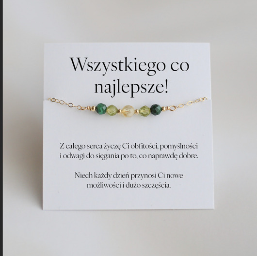 bransoletki złote Urodzinowa Bransoletka Bogactwa, Talizman na Sukces