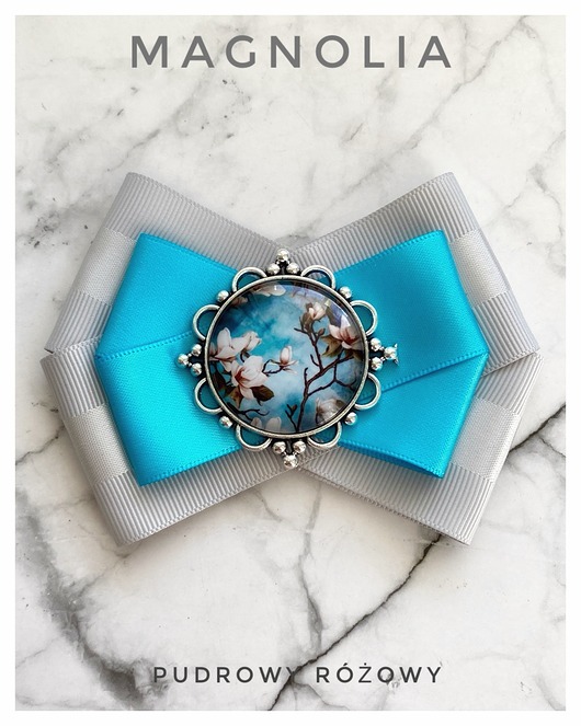 broszki Kolekcja Kwiatowa Kwiat Magnolii  NEW