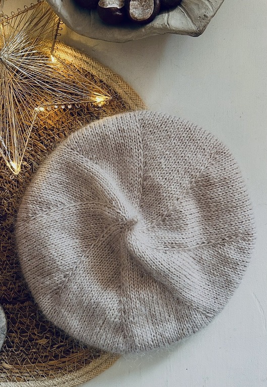 czapki damskie Beret Petite - Merino, kaszmir, jedwab , moher