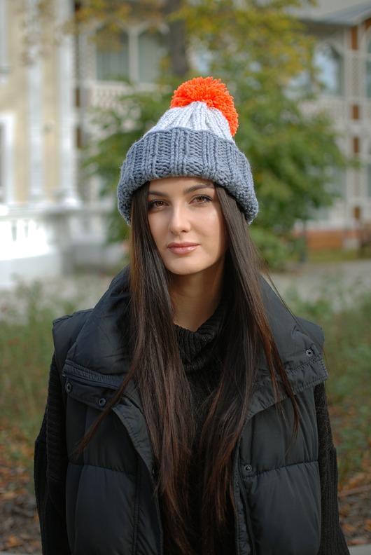 czapki damskie Czapka  FLOSSY PASIAK