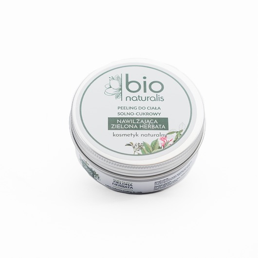 peelingi do dłoni i stóp NATURALNY PEELING DO CIAŁA SOLNO-CUKROWY o zapachu ZIELONEJ HERBATY