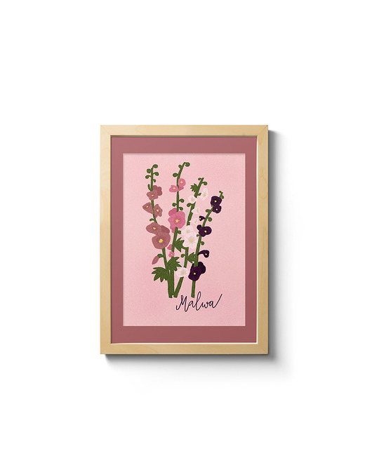 grafiki i ilustracje Malwa. Ilustracja 13x18cm