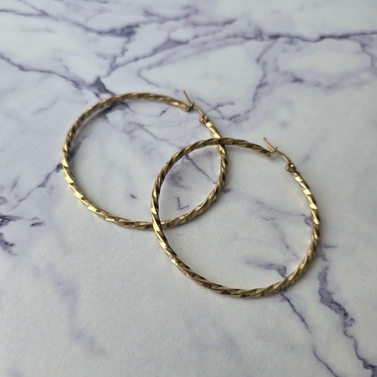 kolczyki pozłacane Kolczyki pozłacane koła Story