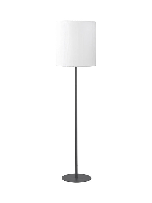 lampy zewnętrzne Zewnętrzna lampa stojąca Agnar C z białym abażurem