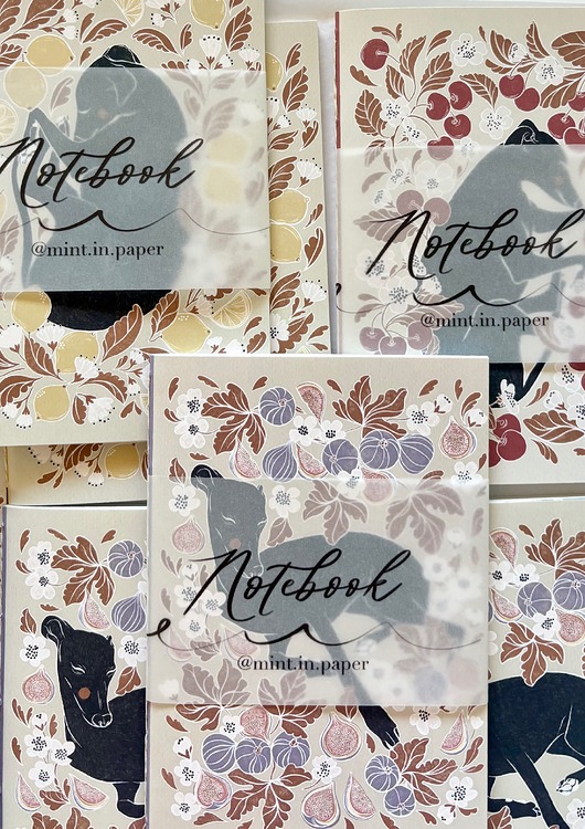 notatniki i albumy Trójpak Notesów  -  Charty wiosenne