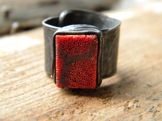 Roman Ancient Ring ;)  koral filipiński Beata Trotter