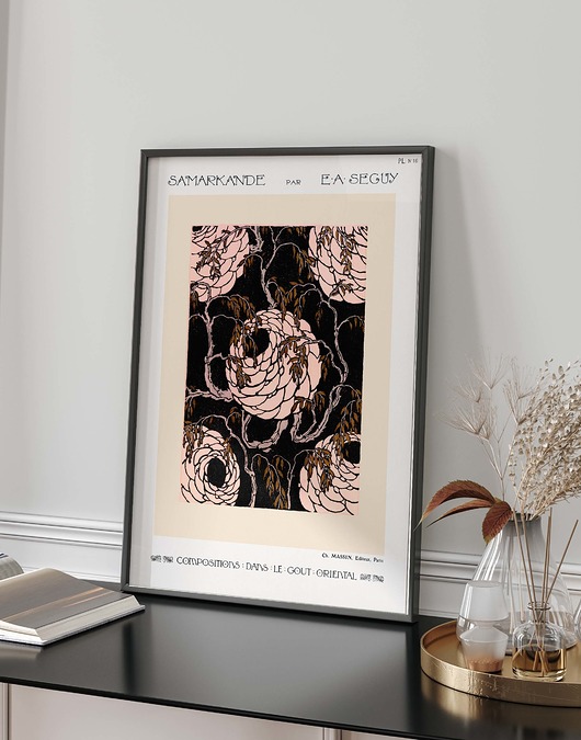 plakaty Plakat  wystawowy - wzory retro